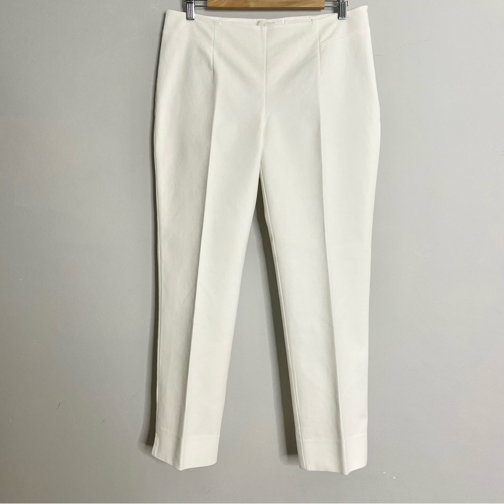 CHICO’S Flat Front Trousers Pants